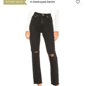 Agolde Black Cherie High Rise Jeans NWOT